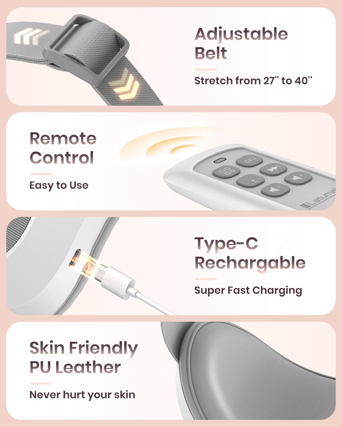 latumab Eye Massager with Heat, Bluetooth Music Heated Massager for Migraines, Relax and Reduce Dark Circles Eye Bags Improve Sleep, Ideal Gifts for Women/Men