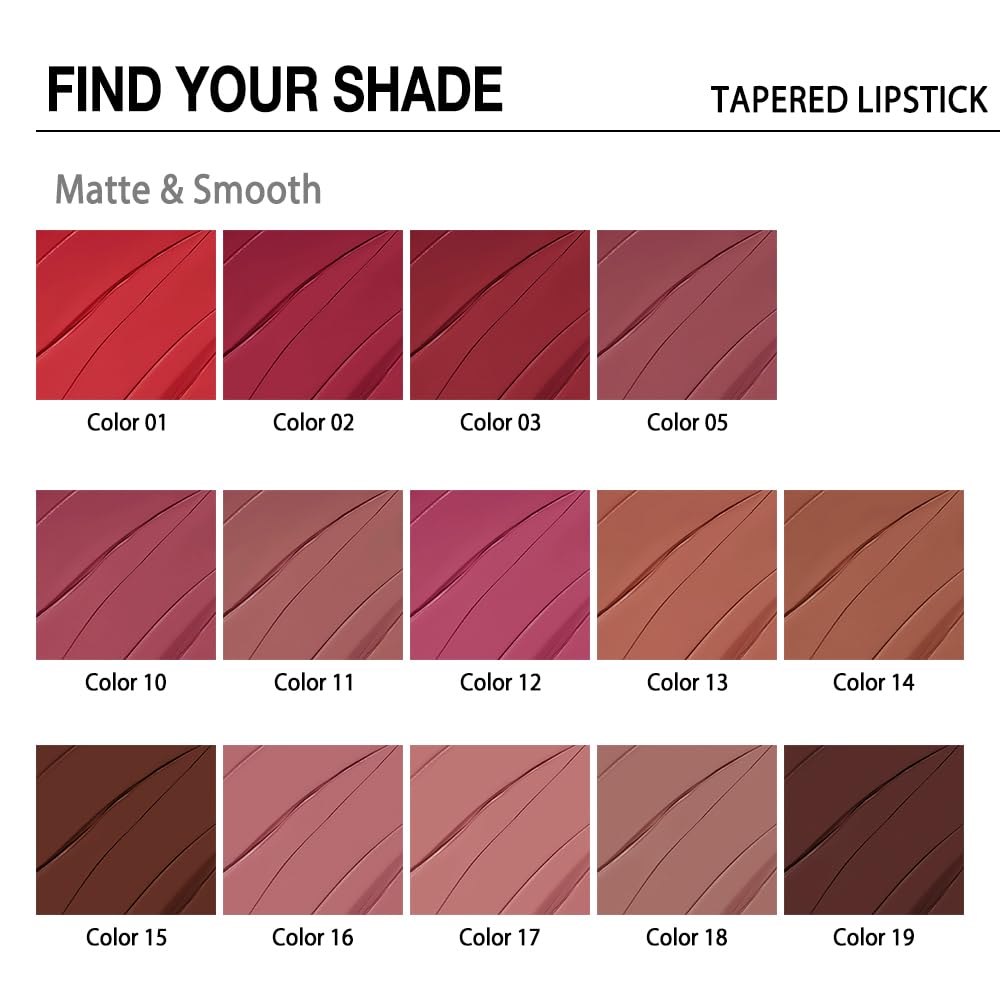 Kaely 3Pcs Gradient Matte Lipstick Lip Liner Pencil Set for Women, 2in1 Flawless Contour Gradual Ombre Effect Lip Pencil Makeup