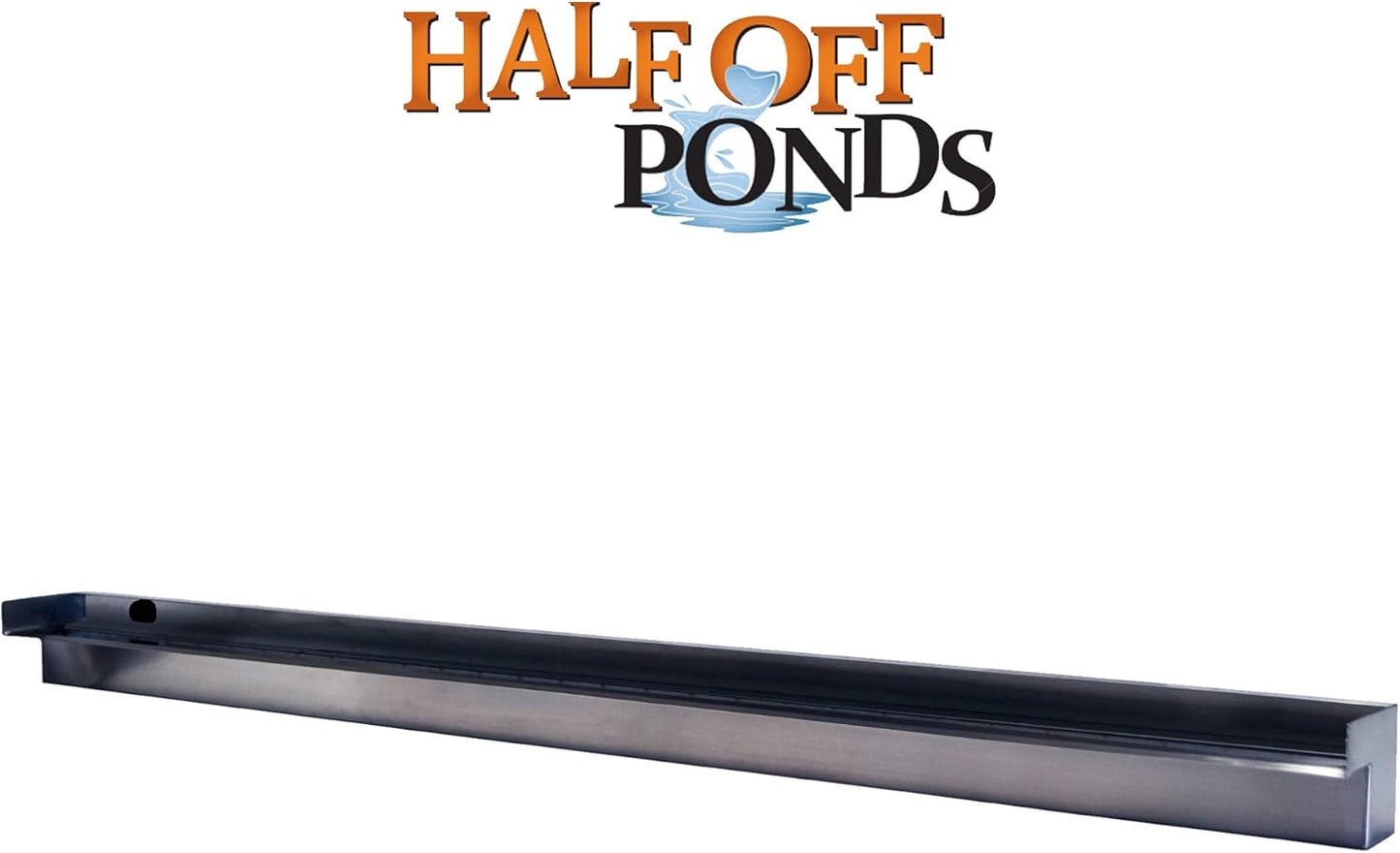 HALF OFF PONDS Steel Elegance 60" Stainless Steel Spillway - STE60-HOP