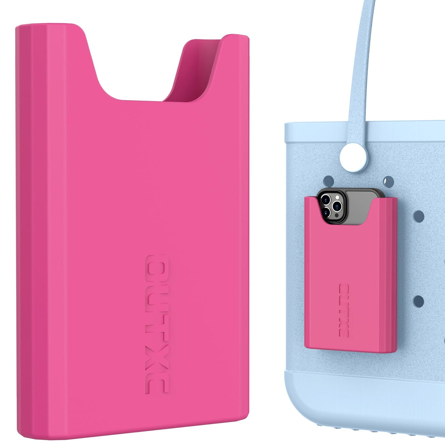 Outxe Silicone Phone Holder For Bogg Bag, Phone Case Holder Charms Accessory Compatible With All Bogg Bags, Cell Phones Holder F
