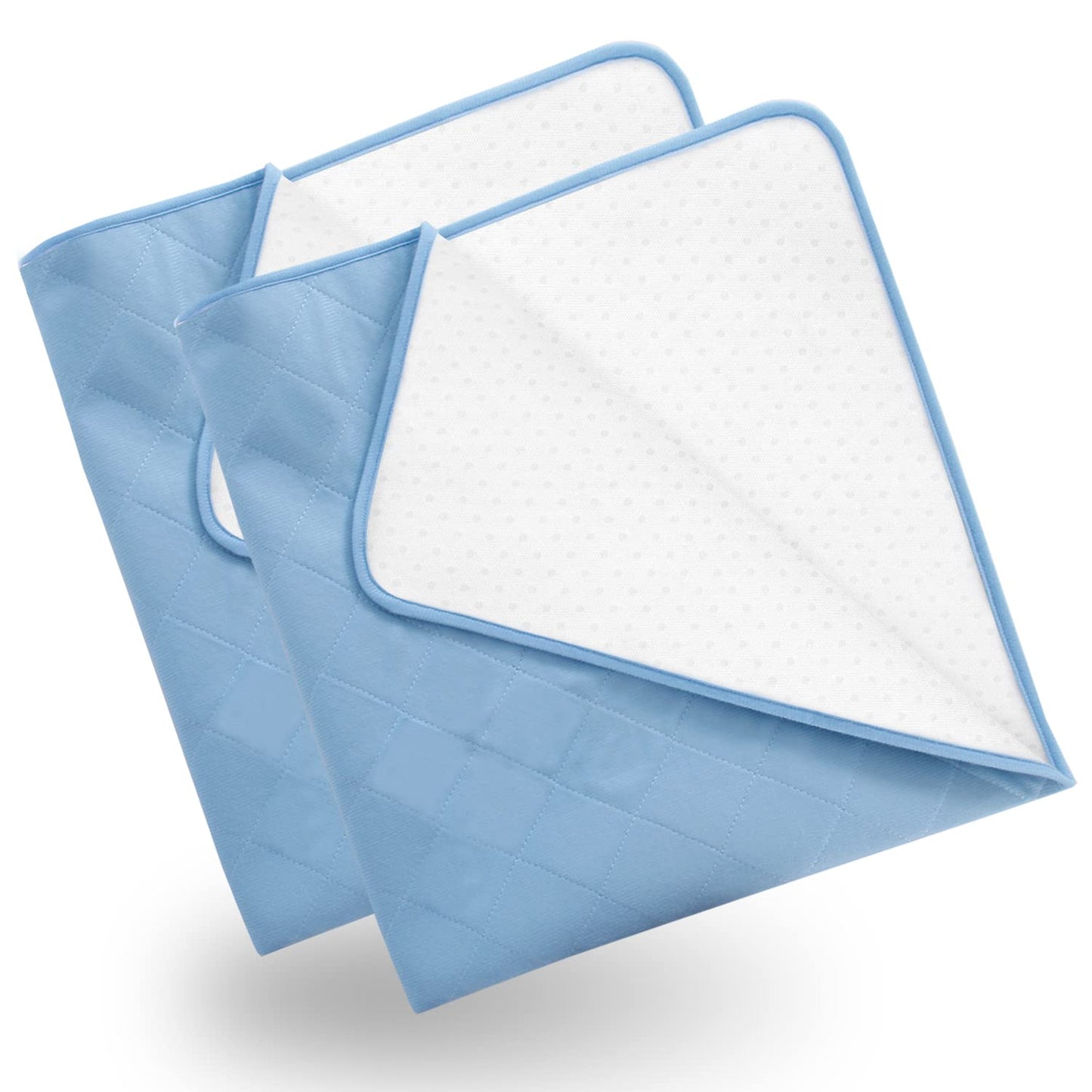 Hospital Bed Pads 34'' x 76'', 2 Pack Non-Slip Waterproof Sheet and Mattress Pad Protector, Washable Bed Wetting Incontinence Chucks Pads for Kids, Elderly Seniors, Blue