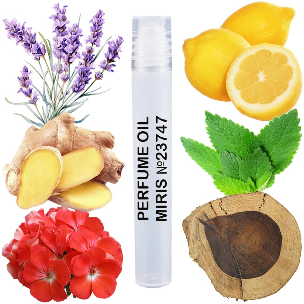 MIRIS No. 23747, Inspired by Code Ice, Long-Lasting Perfume Oil for Men Roll-On, Rollerball 0.34 Fl Oz / 10 ml