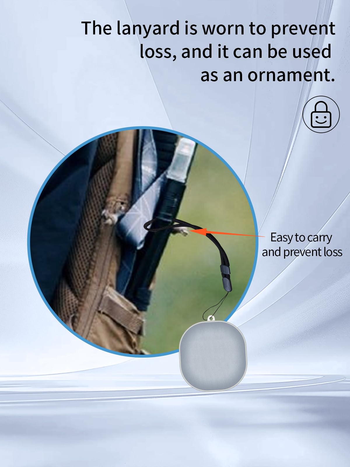 Compatible with Baseus AirNora 2 Headphones，True Wireless Noise Cancelling Earbuds,Clear Soft TPU Full Body Shockproof Protective Cover with Lanyard,Clear