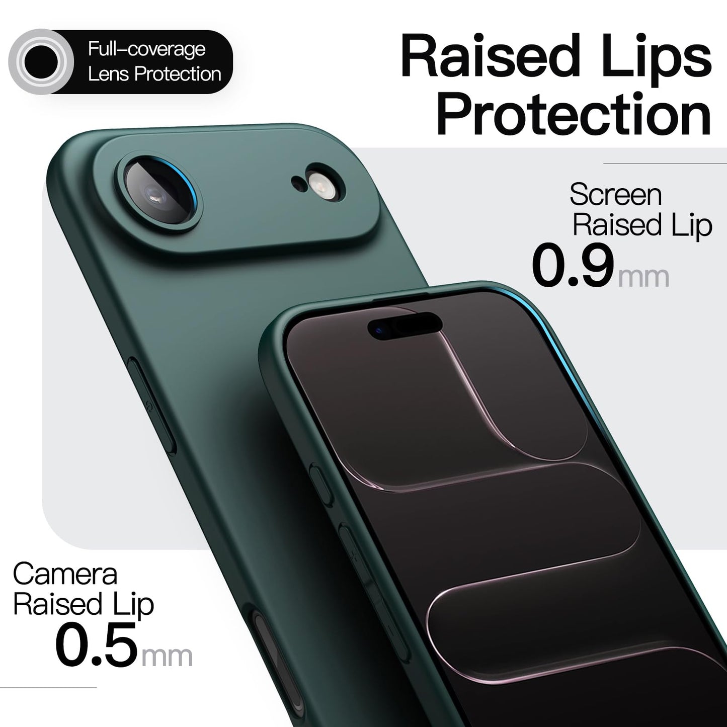 Jetech Slim Case For Iphone 17 Air, Ultra-Thin Lightweight Minimalist Phone Cover With Camera Lens Protection, Matte Anti-Finger