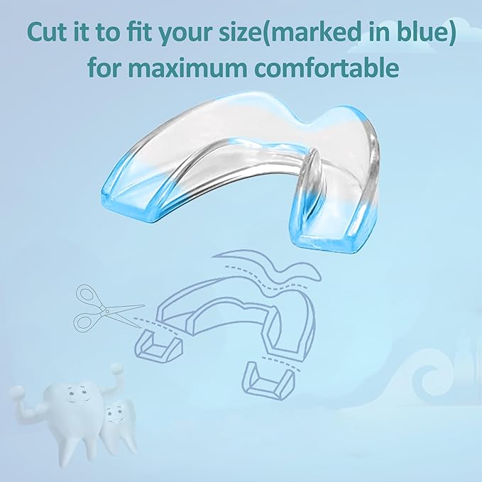 Mouth Guard for Grinding & Clenching Teeth 4 Count Total (2 Sizes) 2 pcs Pink Including Hygiene Case Nighttime Teeth Protection BPA-Free Comfortable Clench No More & Sleep Well