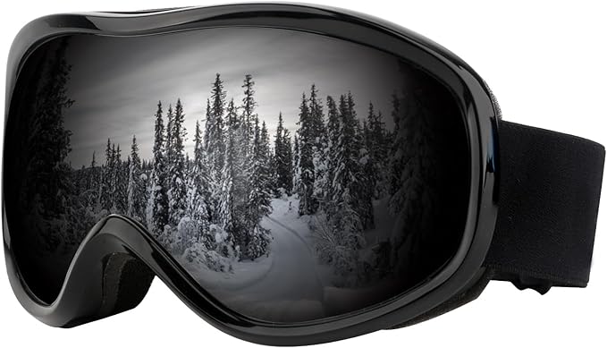 GGBuy Ski Goggles Frameless Anti-Fog Windproof OTG Design Snowboard Goggles UV400 Block Eyes Protect Lens Adult Youth