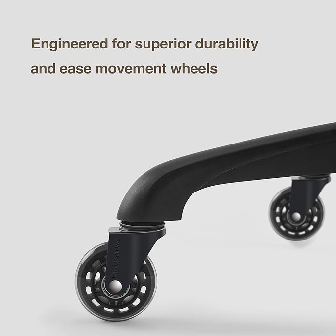 Heavy-Duty Ergonomic Pneumatic Swivel Rolling Saddle Stool with Extra Wide Seat for Hygienic Clinic Spa Massage Home and Office - 505 KIMO (Black)