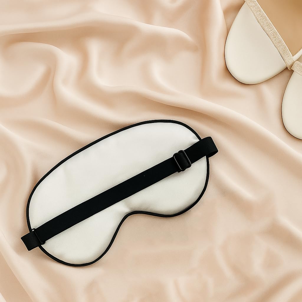 Pink Palm Co. Honeymoon Sleep Masks Set | Wedding Gift for Bride and Groom | Satin Blindfolds (Hubby & Wifey)