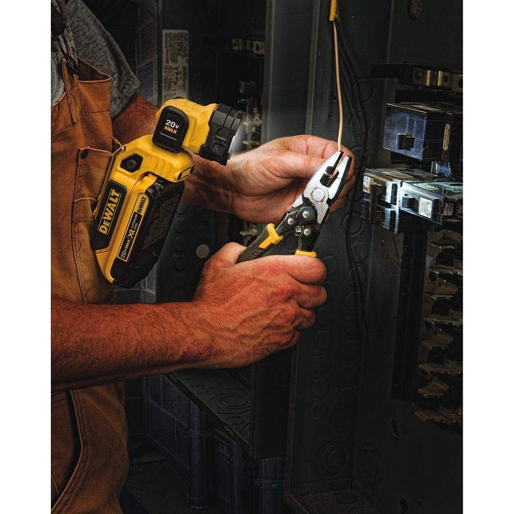 DEWALT 20V MAX LED Work Light Rechargeable, LED Flashlight, Magnetic Flashlight, Freestanding and Clip-On Light, 360 degree pivoting Head, Tool Only (DCL044)
