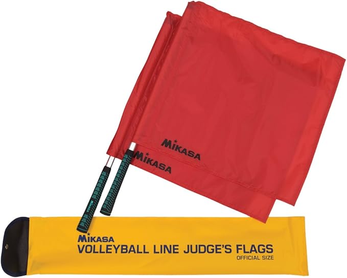 Mikasa Volleyball Line Judge's Flags,Red,Large