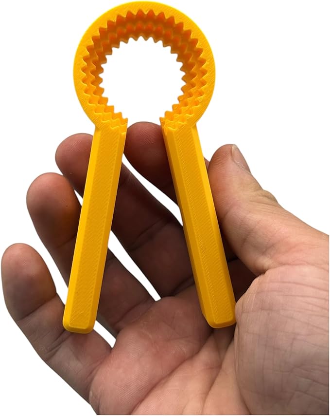 2-pack Accessible Bottle Opener for Pill Water Bottles – 3D Printed Grip Aid Gift for Senior, Arthritis & Limited Mobility, Twist-Off, Rheumatoid Arthritis, Bottle Gripper Made in USA