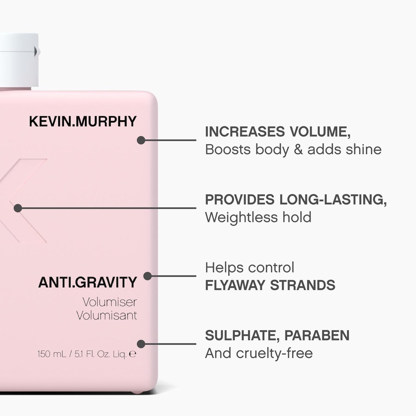 KEVIN.MURPHY ANTI.GRAVITY - Volumising & Texturising Lotion - For All Hair Types - Hair Volume, Texture & Shine - Less Flyaways