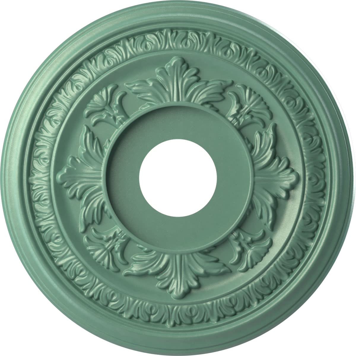 Ekena Millwork Cmp16Bafsm Baltimore Thermoformed Pvc Ceiling Medallion (Fits Canopies Up To 6 1/2), 16Od X 3 1/2Id X 1P, Univers