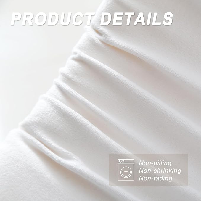 WdFour Bed Wedge pillow, close off Headboard, wall and Mattress Gap. incline, slanted sweat-proof pillow for neck and back pain relief anti-snoring for comfortable sleeping.(Off-white,39Wx10Dx6H)