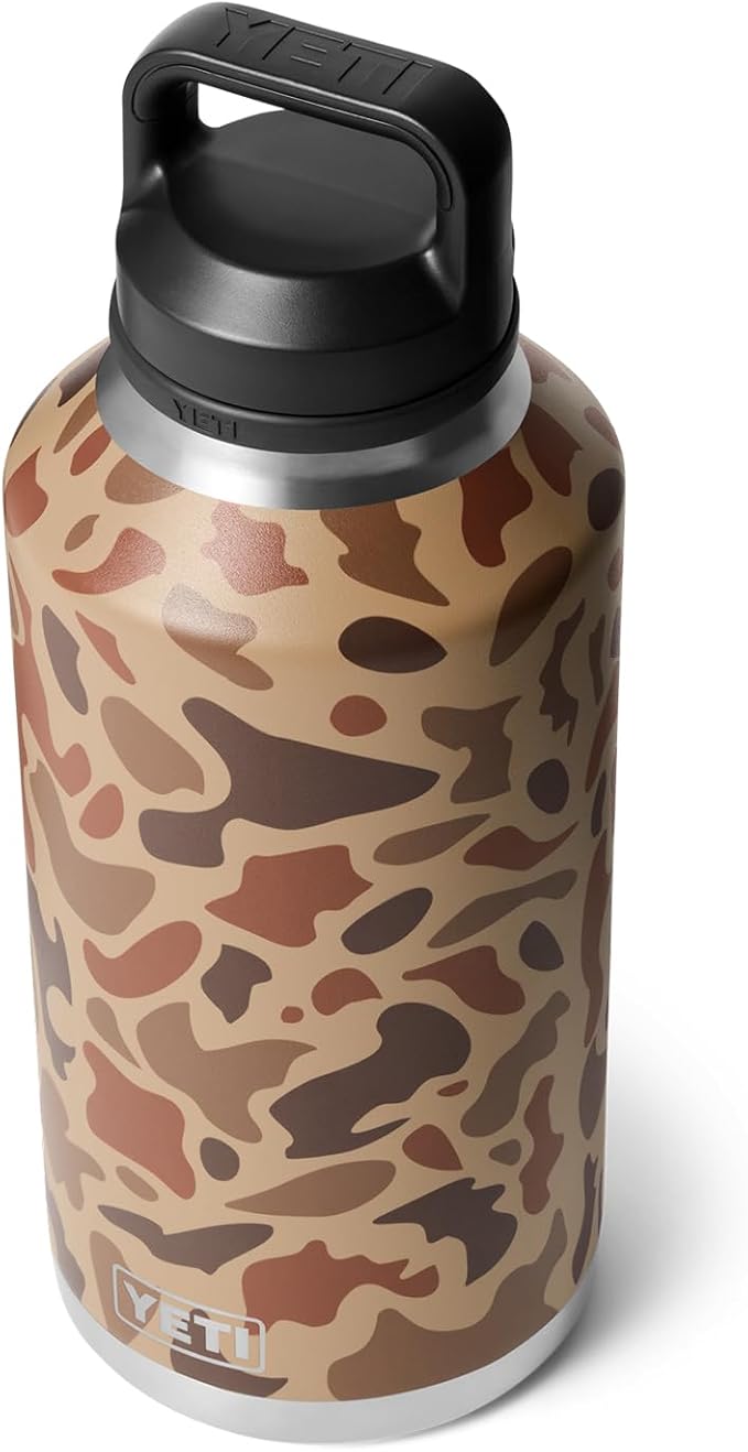 YETI Rambler 64 oz Bottle, Vacuum Insulated, Leakproof, Stainless Steel with Chug Cap, Wetlands Camo