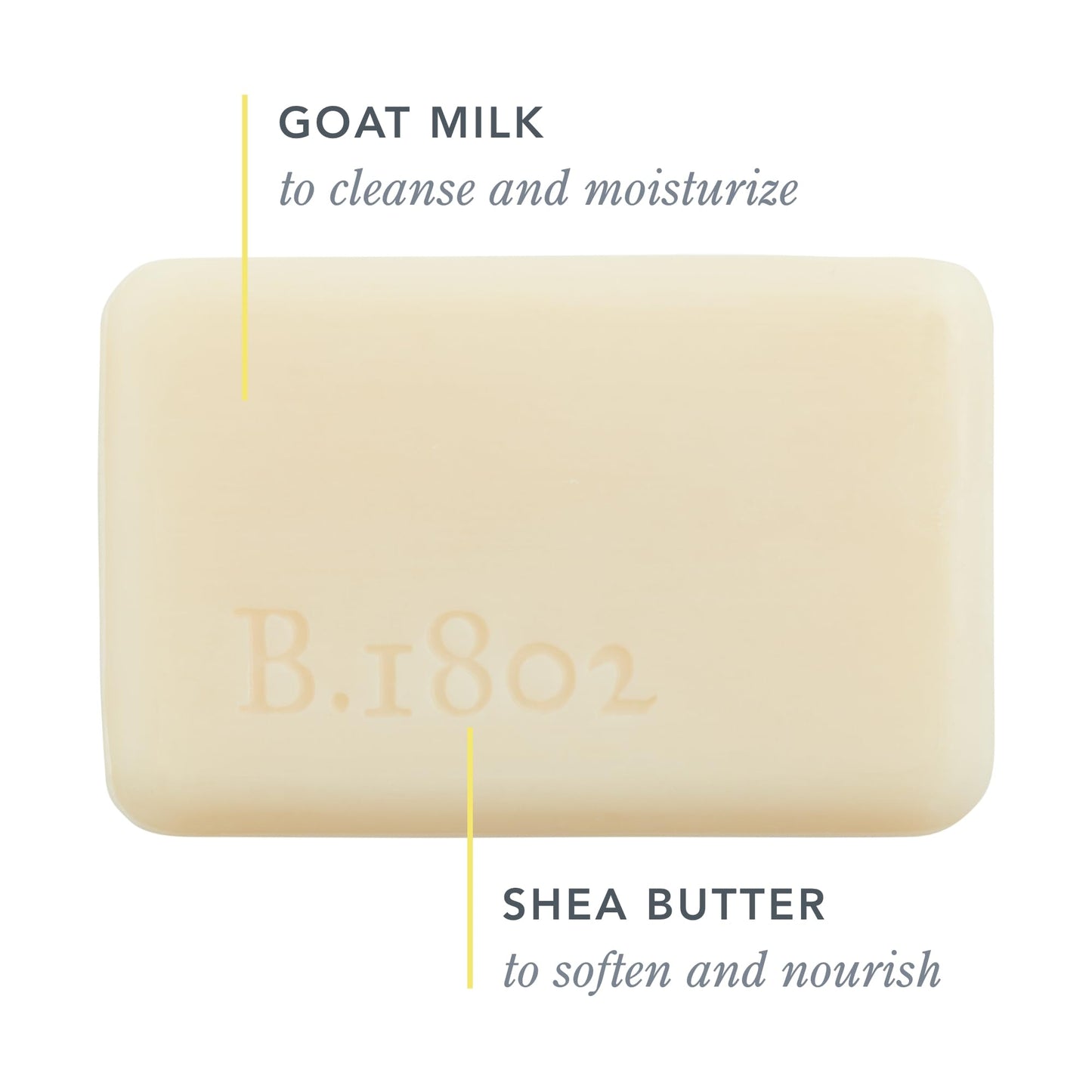 Beekman 1802 Lilac Dream Goat Milk Soap - 3.5 oz Each - Scented - Nourish, Moisturize & Hydrate - 100% Vegetable Soap with Lacti