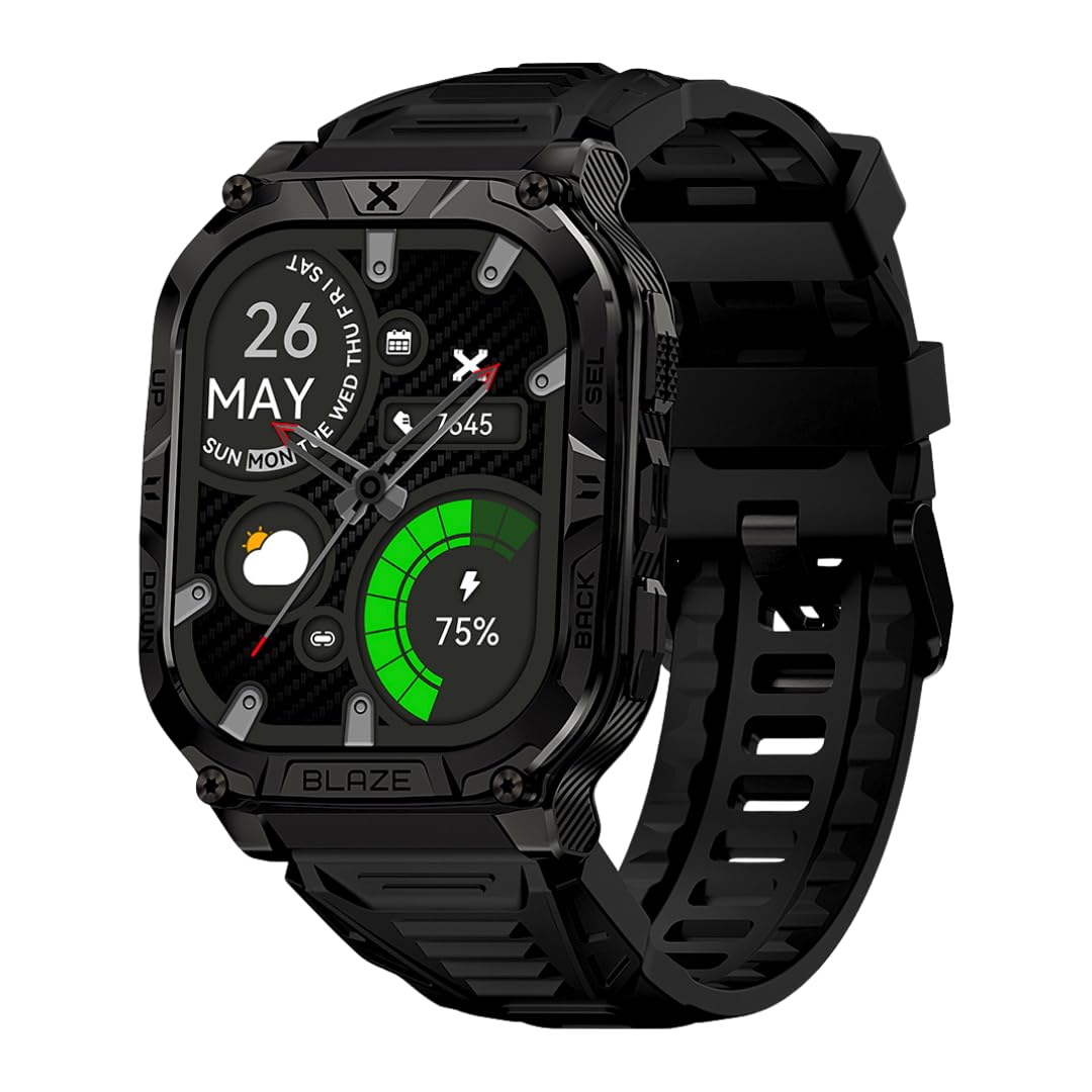 CARBINOX Tempered Glass Screen Protector Compatible Smartwatches - High Transparency, Anti Scratch, High Sensitivity, Bubble Free (2 Pack) Blaze S