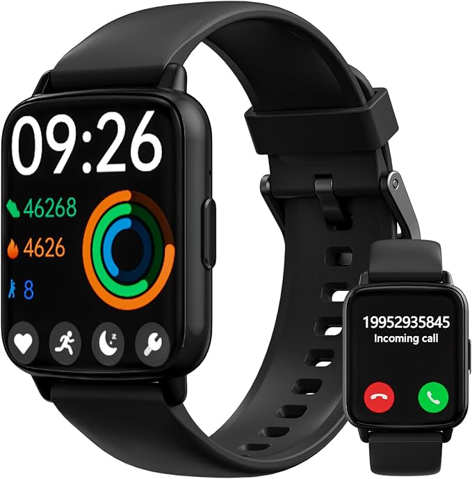 DIVElink Smart Watches for Men Women Fitness - Fitness Tracker with Monitor iP68 Waterproof 100+ Sport Mode Activity Track...