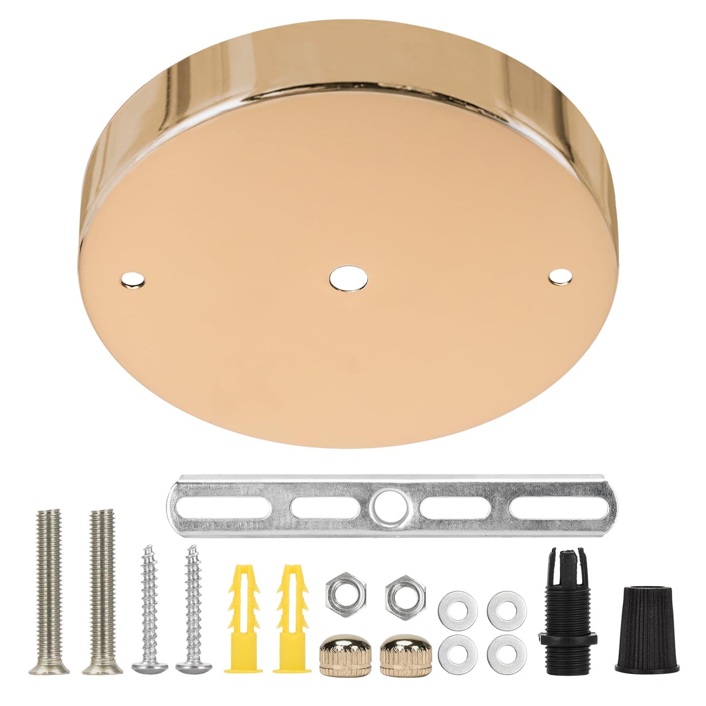 Sangle Sopffy Pendant Light Canopy Kit  5.8 Inches Ceiling Lighting Canopy Kit With All Mounting Hardware Modern Chandelier Ceiling Plate Cover For Pendant Lighting Fixtures (French Gold  5.8 Inch)