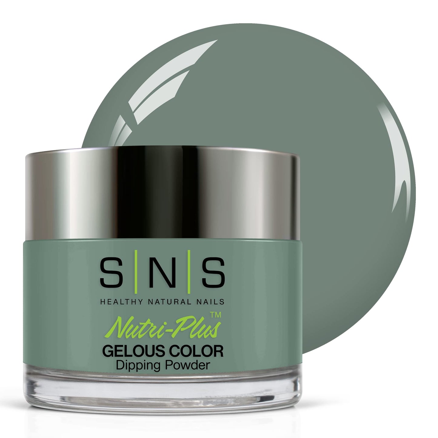 SNS Nail Dip Powder, Gelous Color Dipping Powder - Arm Candy (Green/Seafoam), EE13- Long-Lasting Acrylic Nail Color & Polish Las