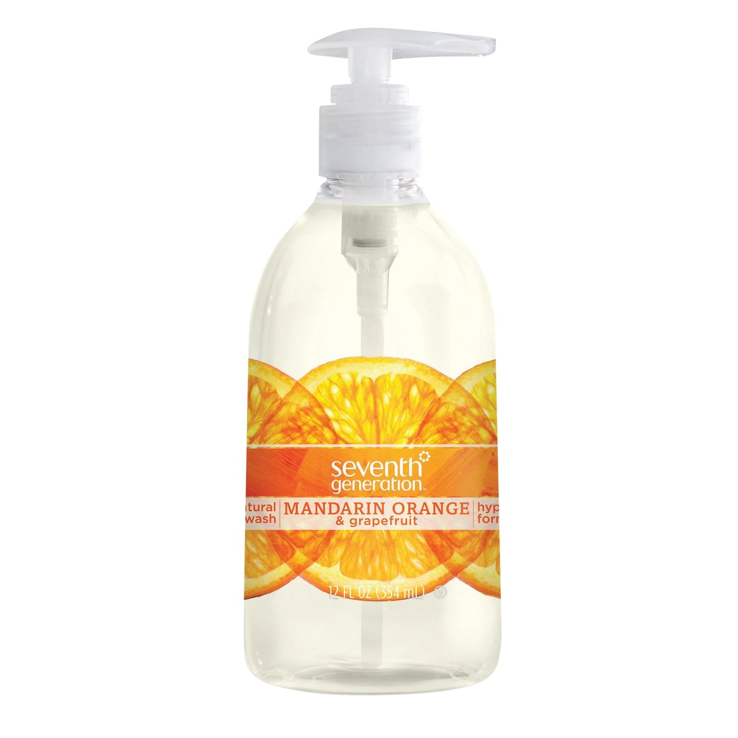 Seventh Generation Hand Wash, Fresh Citrus, 12 Ounce