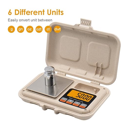 Gram Scale 300 gx 0.01 g Digital Pocket Scale,Electronic Smart Weigh Scale,Portable Small Jewelry Scale Grams and Ounces, Mini Scale with LCD Display,Tare
