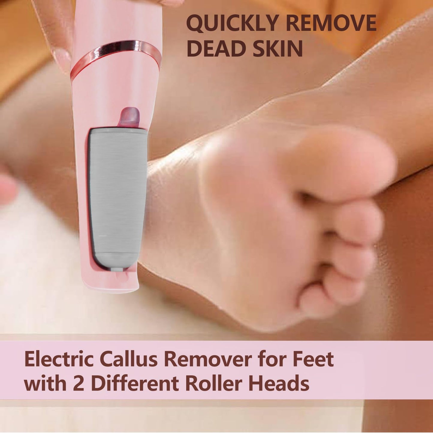 9 Pack Pedicures Replacement Heads, Electric Foot Callus Remover Roller Refills Include 5 Extra Coarse & 4 Regular Coarse Heads