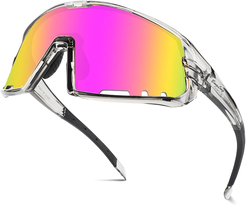 BangLong Sports Sunglasses for Men Women - UV400 Protection Sun Glasses for Running Cycling Baseball Fishing