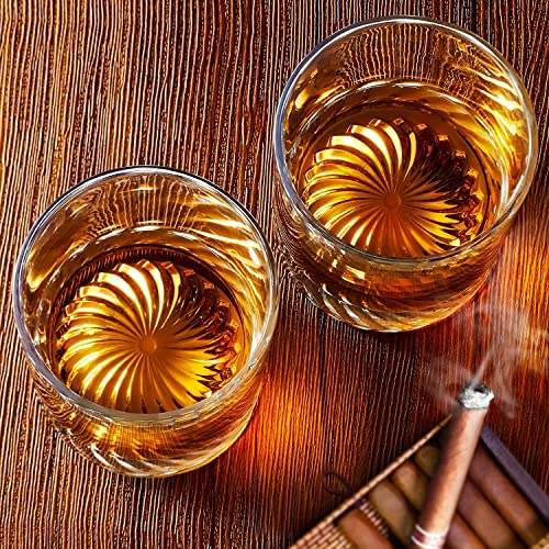 OPAYLY Whiskey Glasses Old Fashioned Glasses Set of 6 12oz Rocks Glasses Gift for Men Women Drinking Bourbon Scotch Cockta...