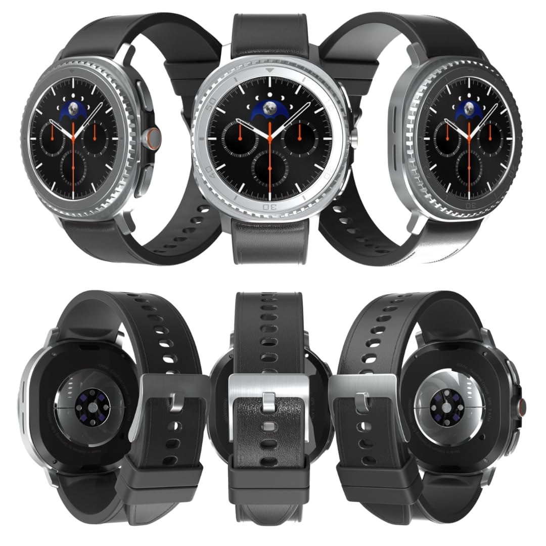 SAMSUNG Galaxy Watch 8 Classic | 46mm, Rotating Bezel | AI Smartwatch w/ 1.34" AMOLED, Wear OS 6, Wi-Fi, Bluetooth, GPS Fitness Tracker, IP68 | International Model L500 | w/Fast Charger, Black
