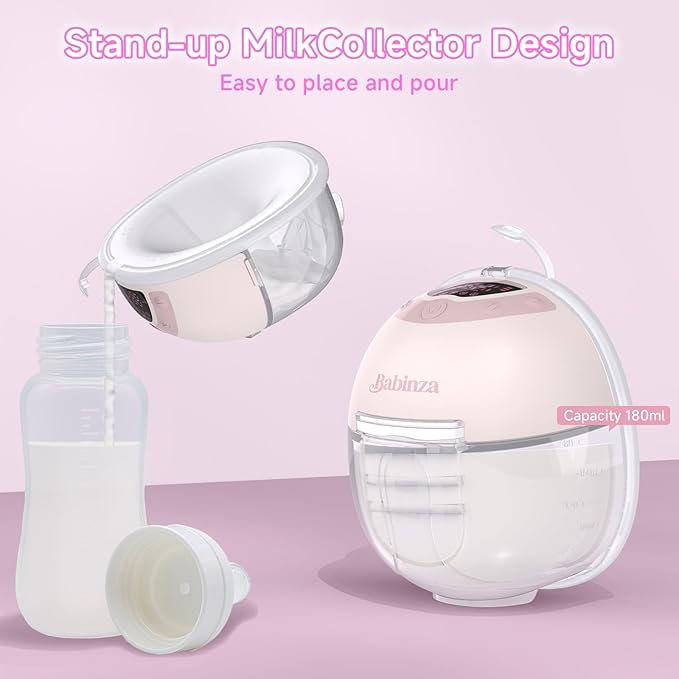 Breast Pump Hands Free - Wearable Breastfeeding Pump with App Smart Control, 4 Modes 9 Levels, LED Light, Quiet Portable Breast Pump, Extractor de Leche Materna Electrico, wear4 Flange Sizes