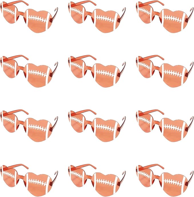 Layway 12 Pcs Sport Glasses Set Football Volleyball Soccer Basketball Sunglasses for Party Favors, Team Event Gifts