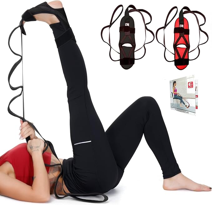 Foot and Calf Fascia Stretcher for Plantar Fasciitis, Physiotherapy Stretching Strap, Yoga Stretch Strap Improves Strength...