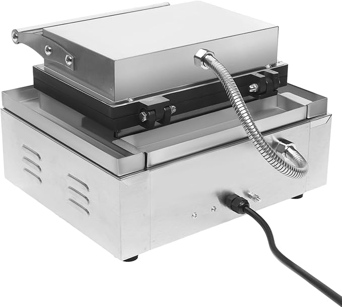 Commercial Waffle Donut Machine, 110V 1550W Electric Donut Maker w/Non-stick Surface, Temperature 122-572℉, 6 Holes Double-Sided Heating Doughnut Waffle Maker for Home Bakery Mall (6 Donut Holes)