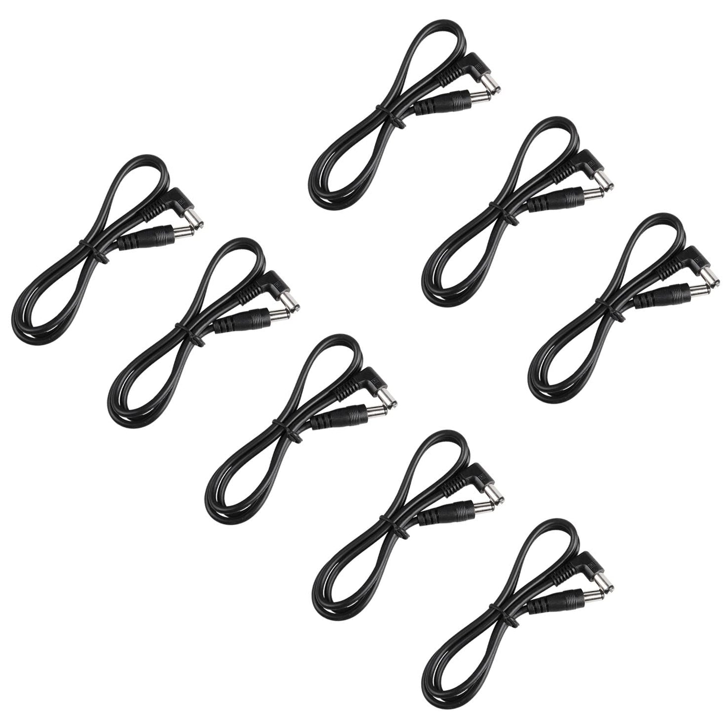 Mr.Power Guitar Effect Pedal Dc Cable 5.5 X 2.1Mm Power Lead/Cord, Male To Male 24Awg Connector Plug Wire Adapter (24 In, 8 Pack