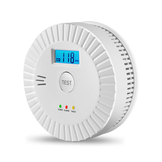 1 Pack Smoke Detector Carbon Monoxide Detector Combo Battery Powered,Carbon Monoxide Detector Smoke Alarm with Digital Display,Fire Alarm CO Detector for Home,Hotel