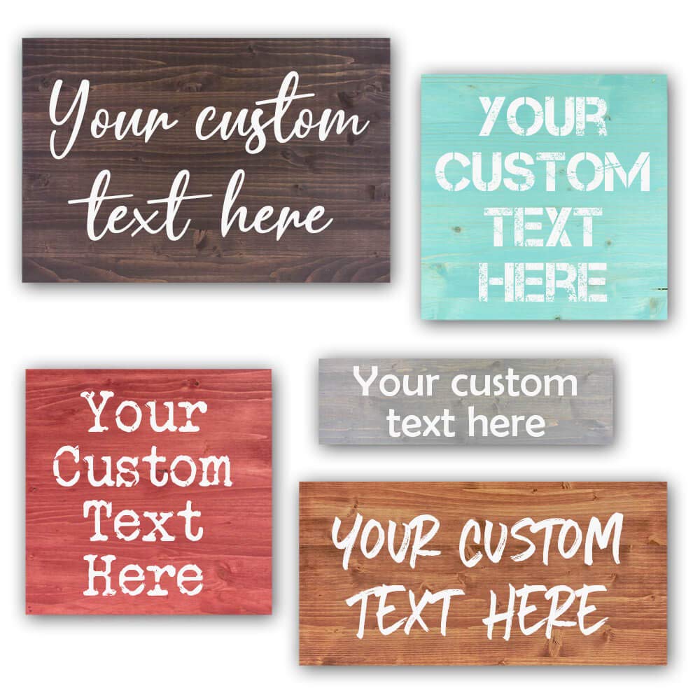 Custom Wood Signs Personalized | Farmhouse Decor | Personalized Signs | Personalized Rustic Wood Signs | Father's Day Gift | Custom Sign | Ready to Hang! (16x20 Inches)