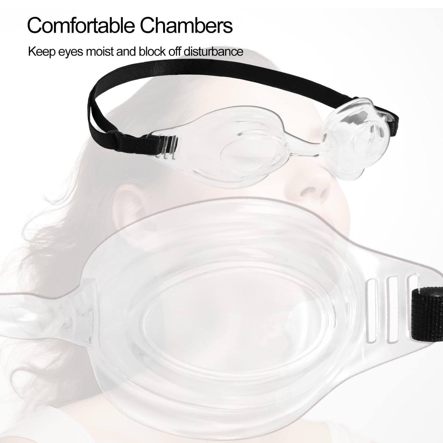 cosycare Dry Eye Relief Moisture Chamber Goggles - Adjustable Night Sleep Eye Protection for Chronic Dry Eyes, Post-LASIK Recovery & Evaporative Tear Relief