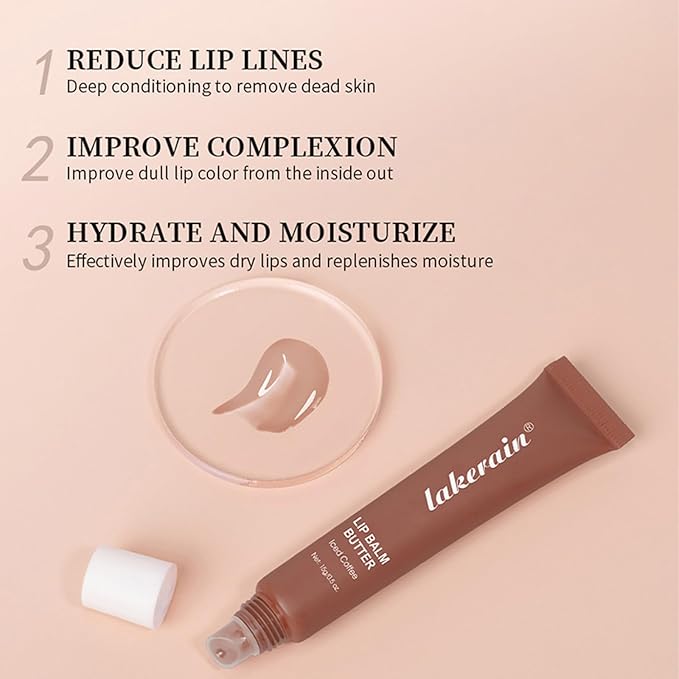 Petansy 4PCS Special Lip Butter Balm - Conditioning Lip Mask and Lip Balm for Instant Moisture,Natural Ingredients Vegan Non-Sticky Lip Glowy Balm，Soothing Lip Care