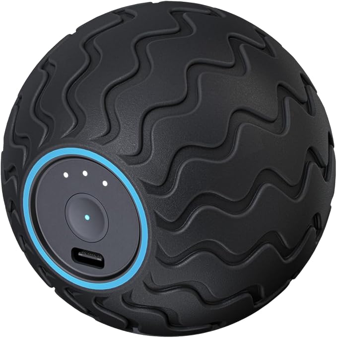 Therabody WaveSolo - Handheld Bluetooth Enabled Massage Device, Ultra Portable Vibration Therapy Ball w/QuietRoll Technolo...
