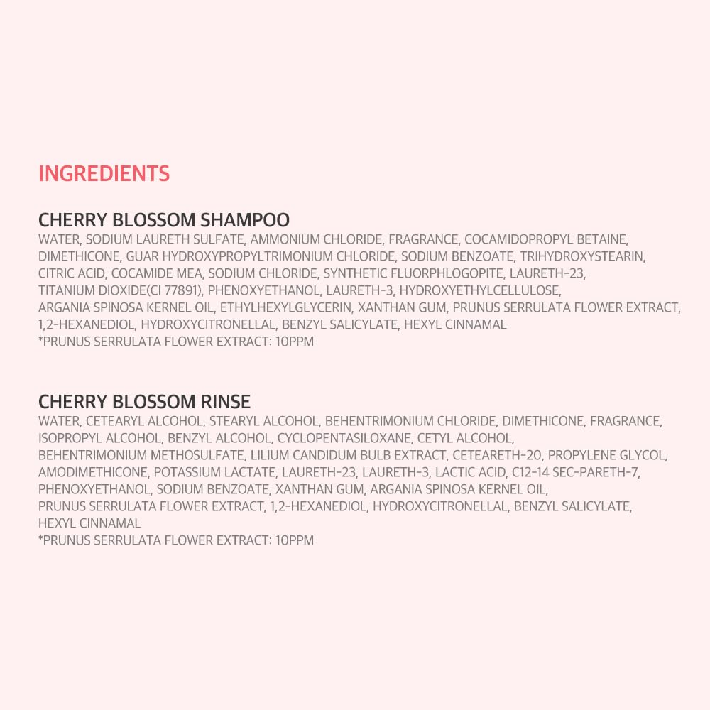 Kerasys CHERRY BLOSSOM Perfumed 33.8 fl oz / 1L (Shampoo, 2-Pack)