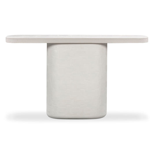 Tov Furniture Suraya Ivory Concrete Console Table