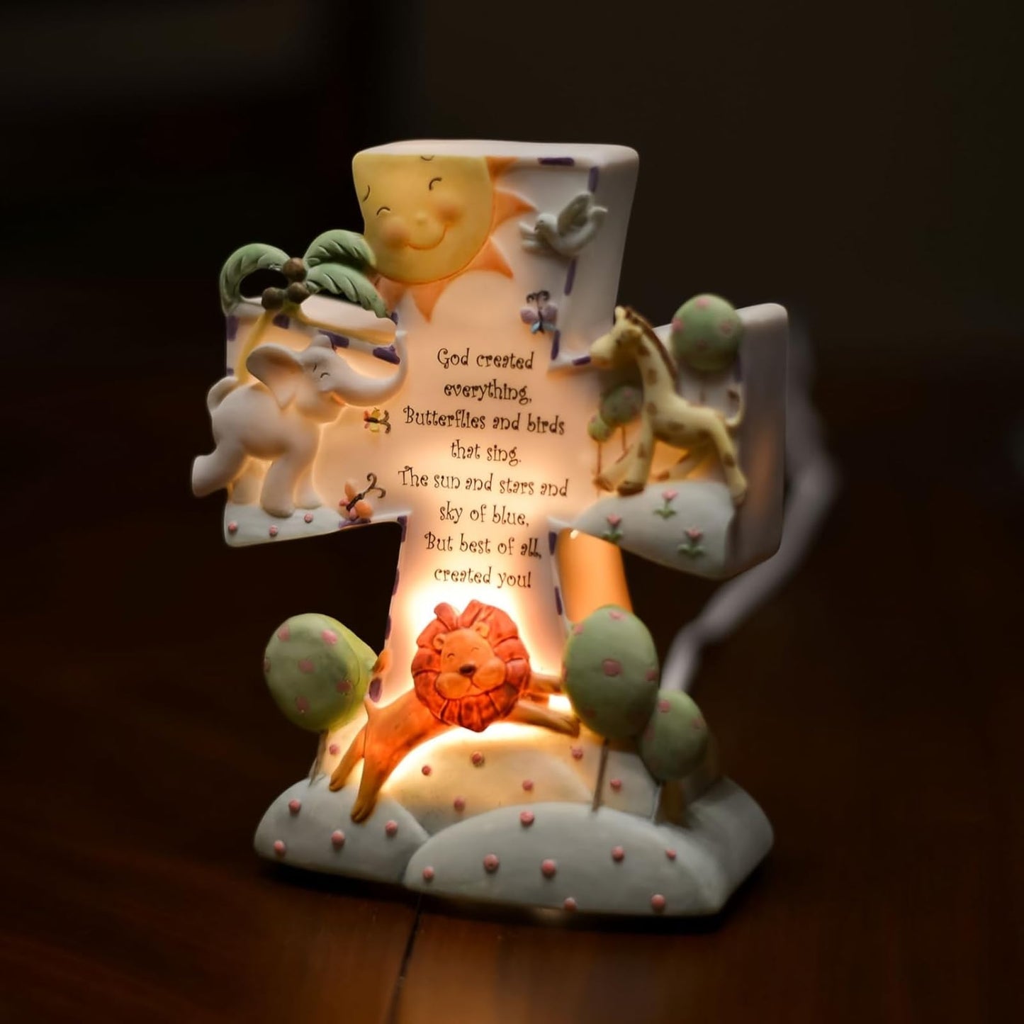 Roman Night Light - Roman God Created Everything - Multicolor - 6.5X5.5X2.25 Inch - Model 46549