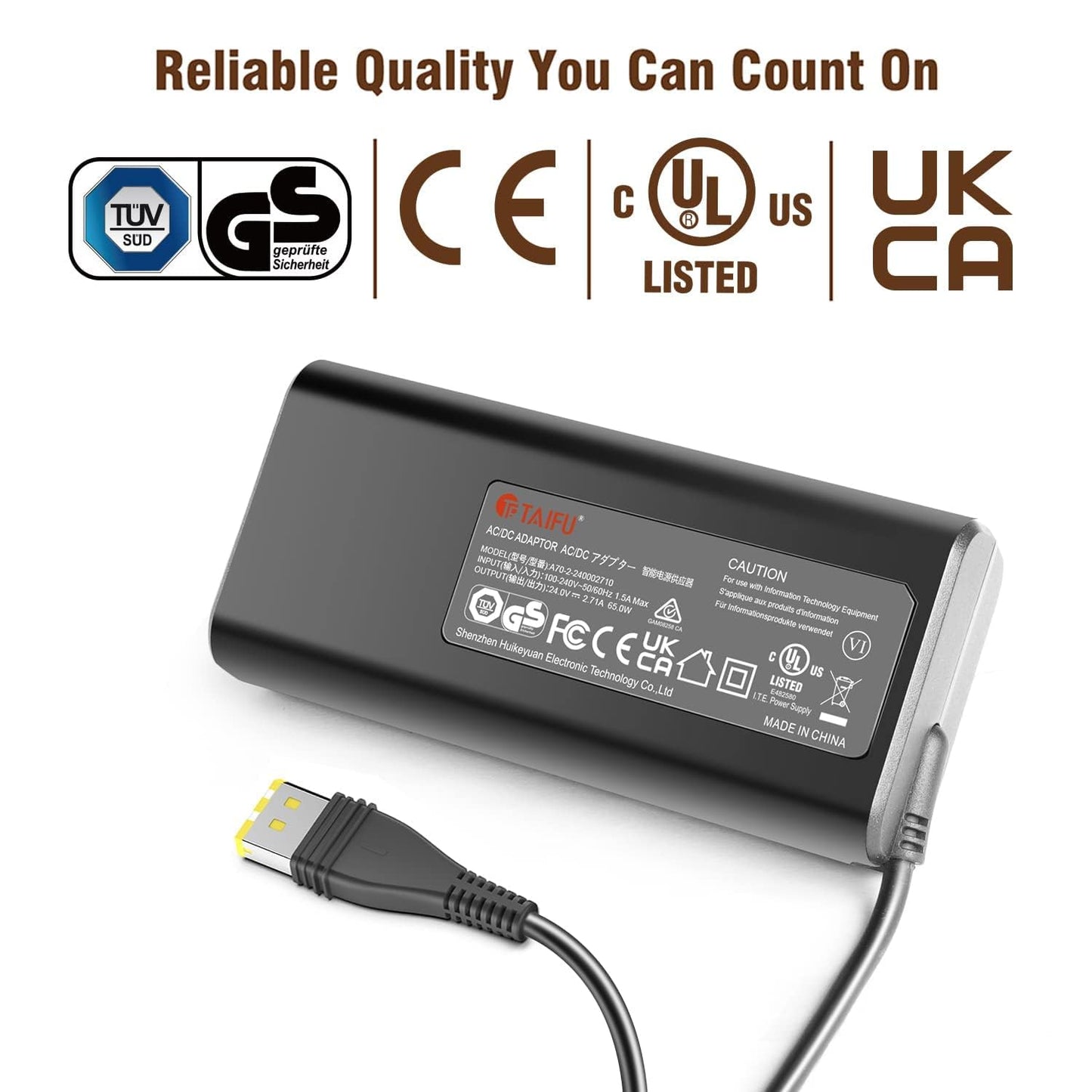 ResMed AirSense 11 Power Cord, TAIFU 24V 65W AC Adapter for AutoSet/Elite/CPAP Machine, 390010 R390-7230 Power Supply