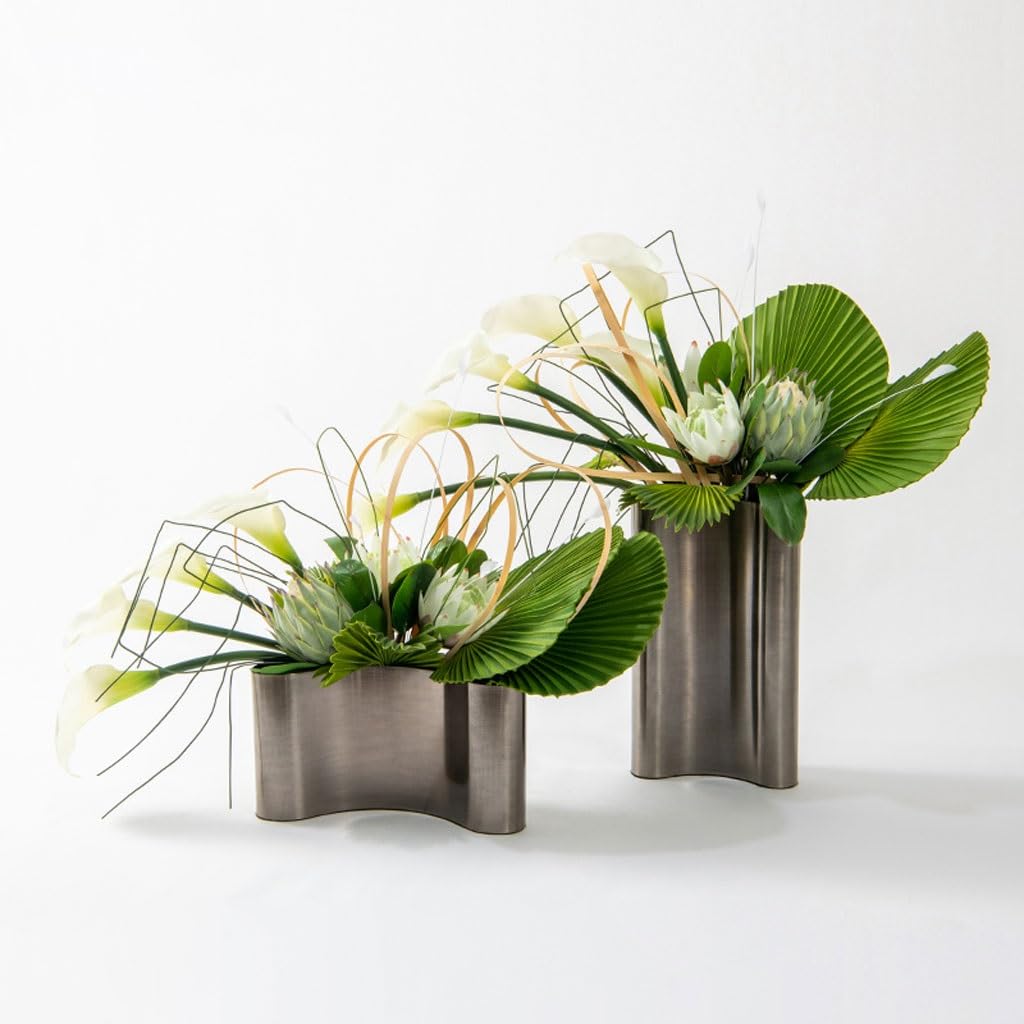 Light Luxury Simulation Flower Art Set Decoration Dining Table Living Room Negotiation Sales Office Arrangement Fake Plants(A)