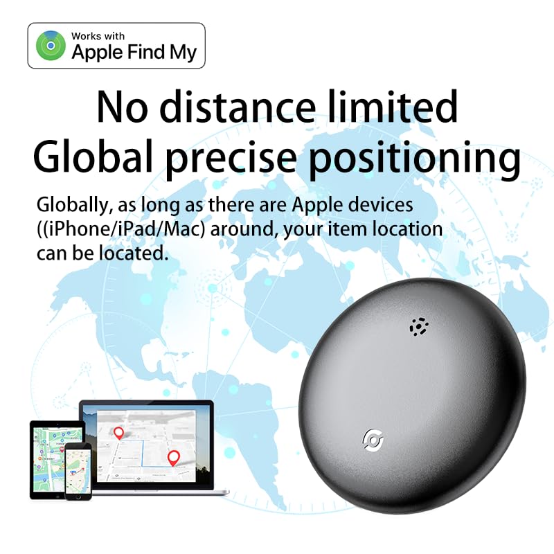 Car GPS Tracker for Vehicles Worldwide GPS Tracker for Vehicles Work with Find My (iOS Only), Car Vehicle Tracking Anti-Lo...