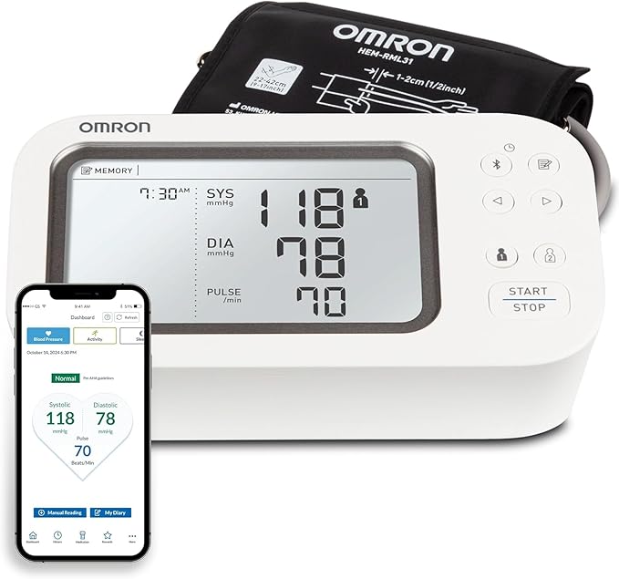 OMRON Gold Blood Pressure Monitor for Home Use & Upper Arm Blood Pressure Cuff - #1 Doctor & Pharmacist Recommended Brand...