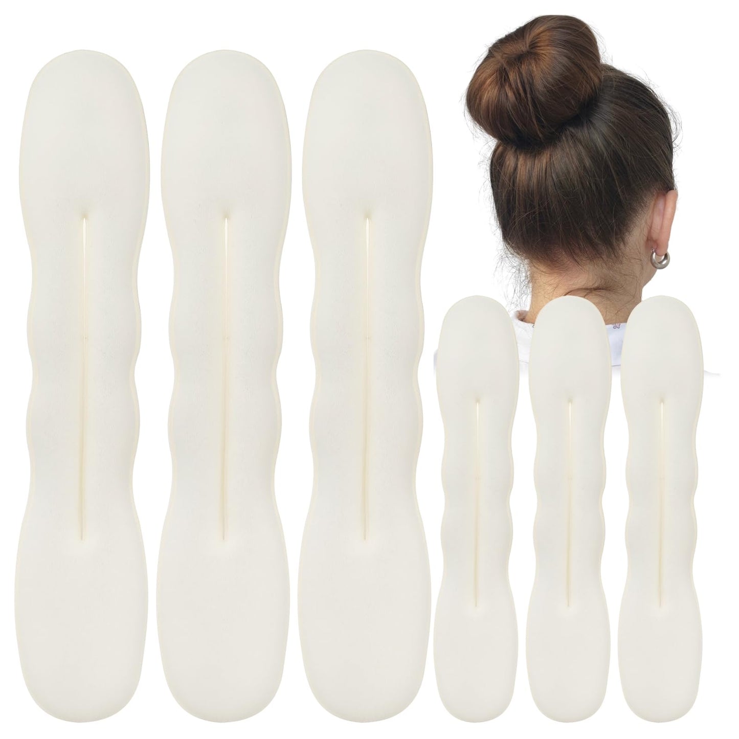 10 PCS Hair Bun Maker for Women Lazy Hair Curler Bun Clips Easy Magic Snap Roll Sponge Bun Donut Hair Maker for Women With Hair