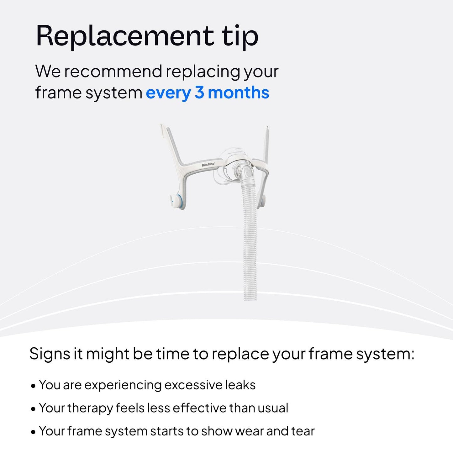 Resmed AirFit N20 Frame System - for Nasal CPAP Mask - Replacement CPAP Accessories - Without Headgear - Medium
