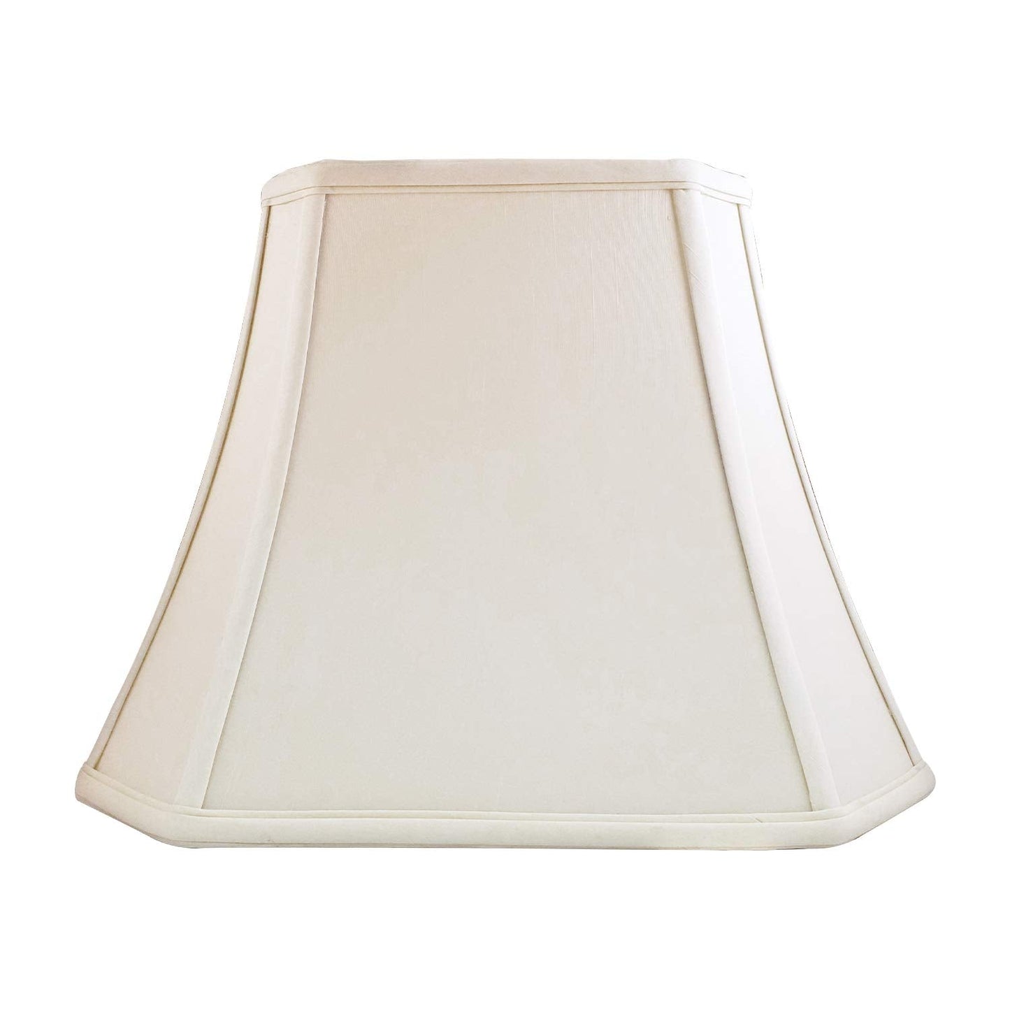 Royal Designs, Inc. Rectangle Cut Corner Lamp Shade, 8 x 14 x 10.5, White, 2-Pack, Model BSO-710-14WH-2